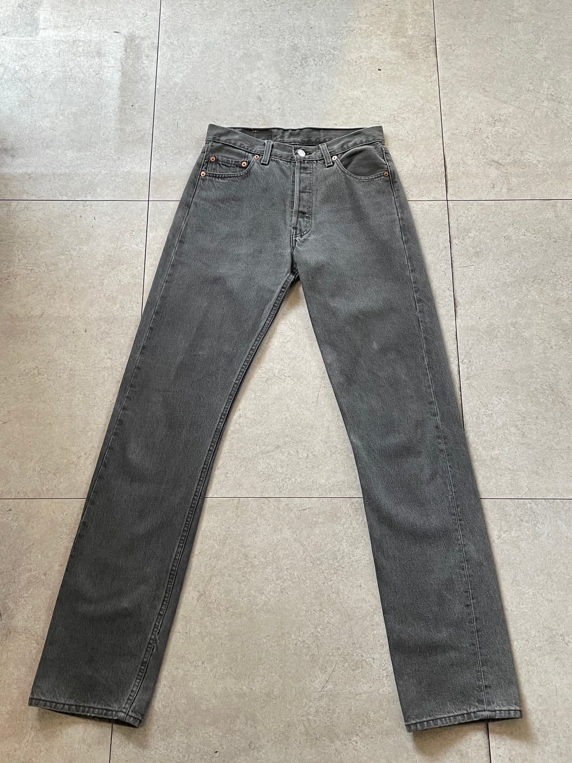 리바이스501 그레이 데님 팬츠 상품이미지2