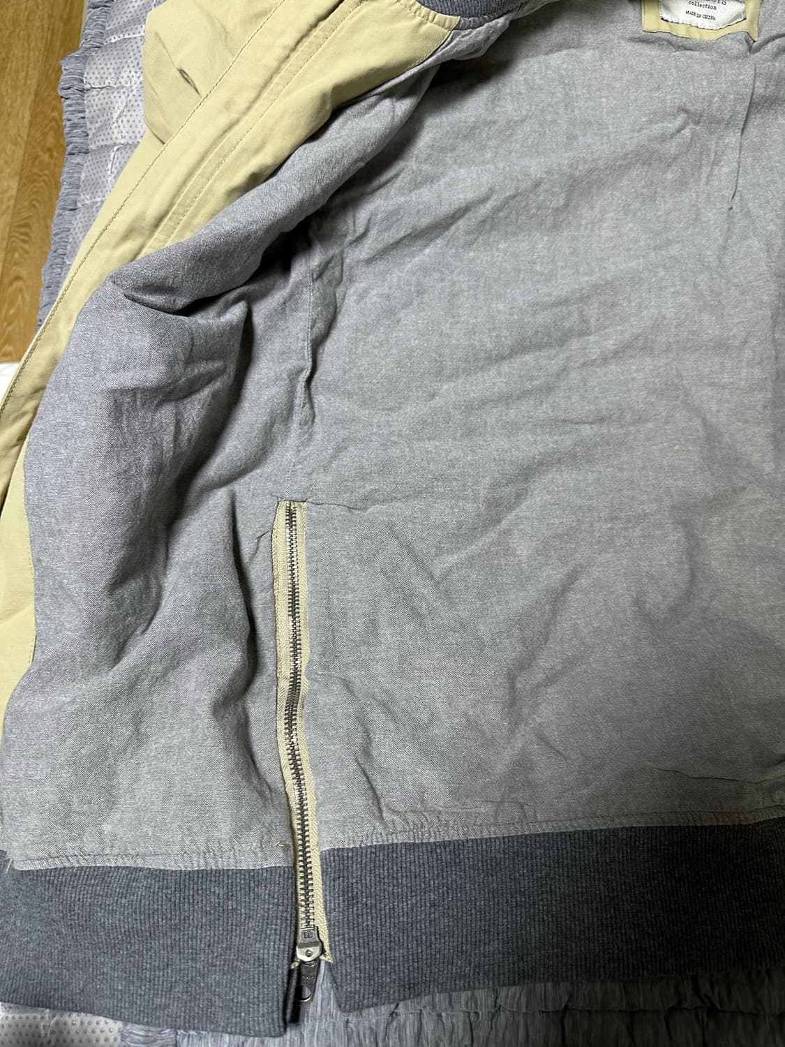 자라 베이지색 봄버 자켓 상품이미지7