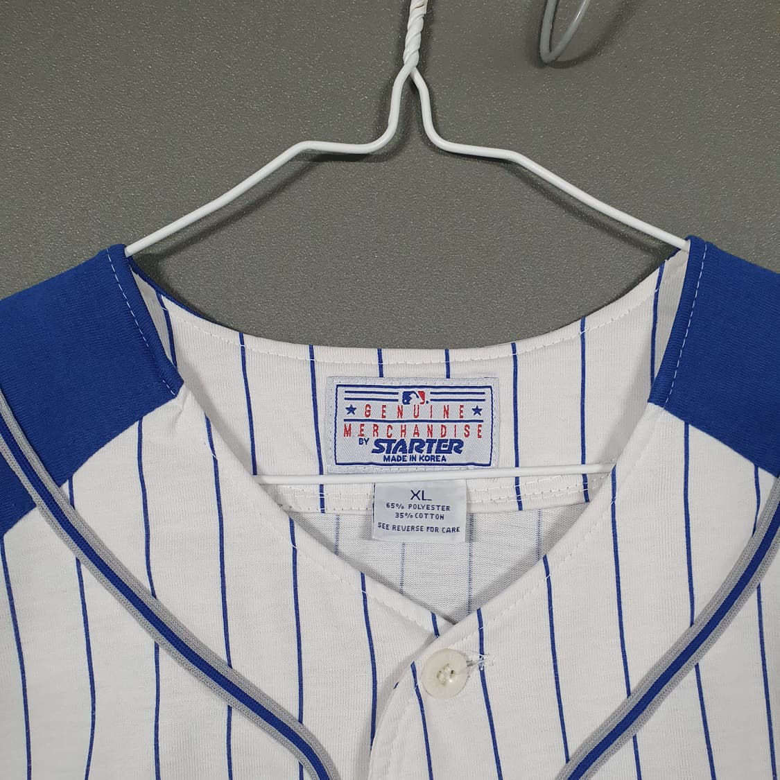 MLB X 스타터 LA 다저스 90s 반팔 홈 유니폼 코튼 져지 XL 상품이미지4
