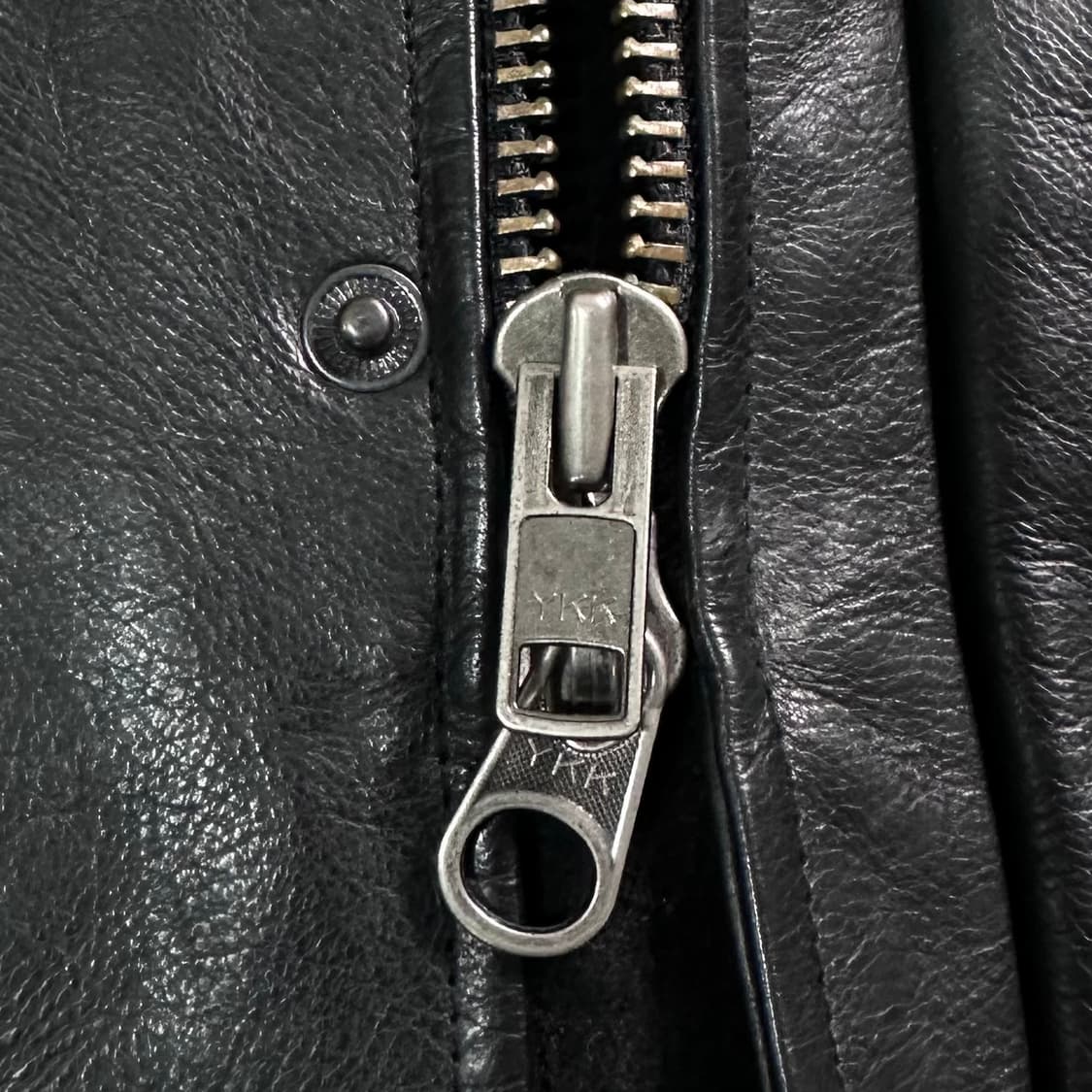 폴로 랄프로렌 블랙 카우레더 카코트 상품이미지8