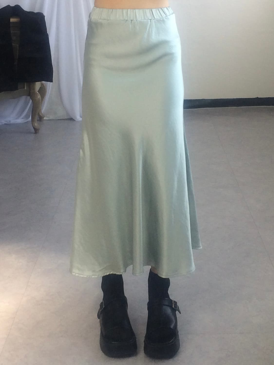 Glossy long skirt 상품이미지9