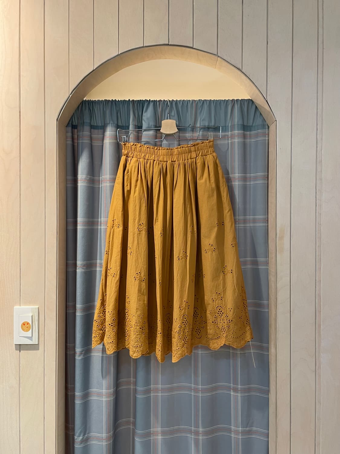 일본빈티지 펀칭아일렛스커트 상품이미지1