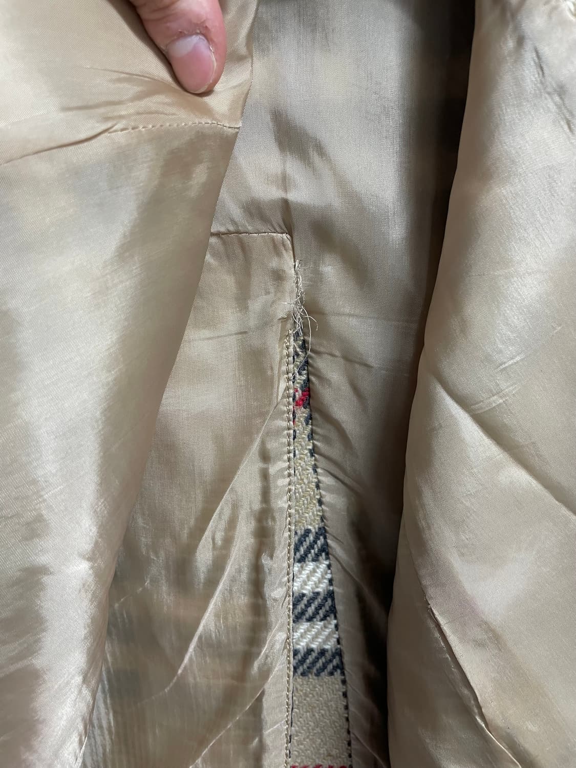 버버리 우먼스 노바체크 울 롱코트 (on.41)   상품이미지5