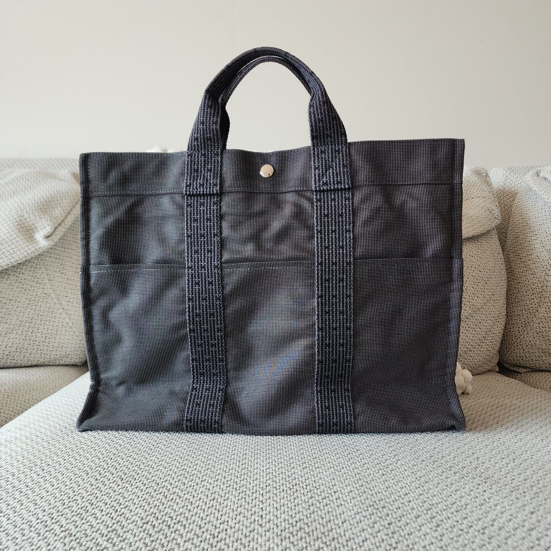 전시품급 에르메스 후루토 MM 캔버스 토트백 엘라인 그레이 상품이미지6