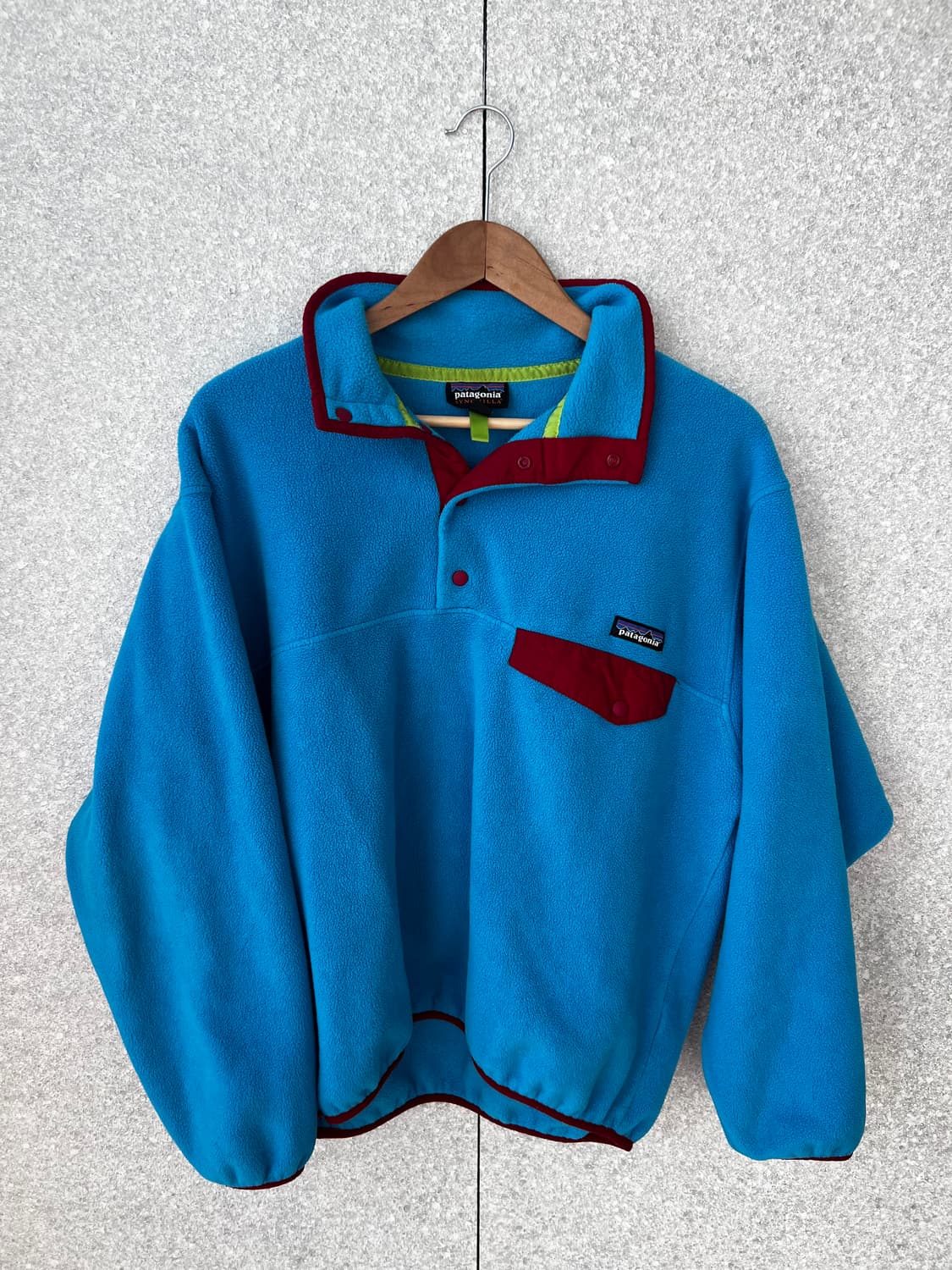 빈티지 파타고니아 신칠라 플리스 블루/레드 맨M 상품이미지1