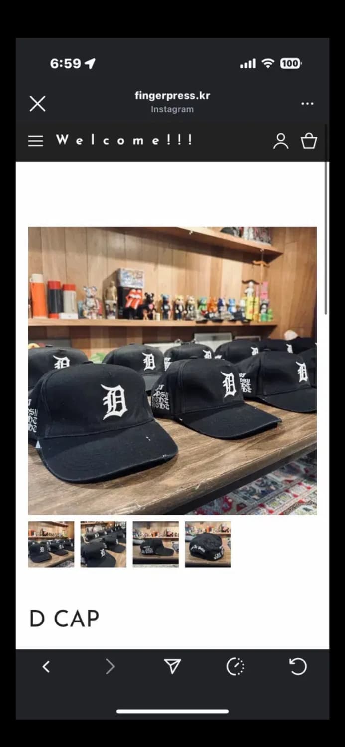 도넛리벤지 D캡 모자 판매 상품이미지6