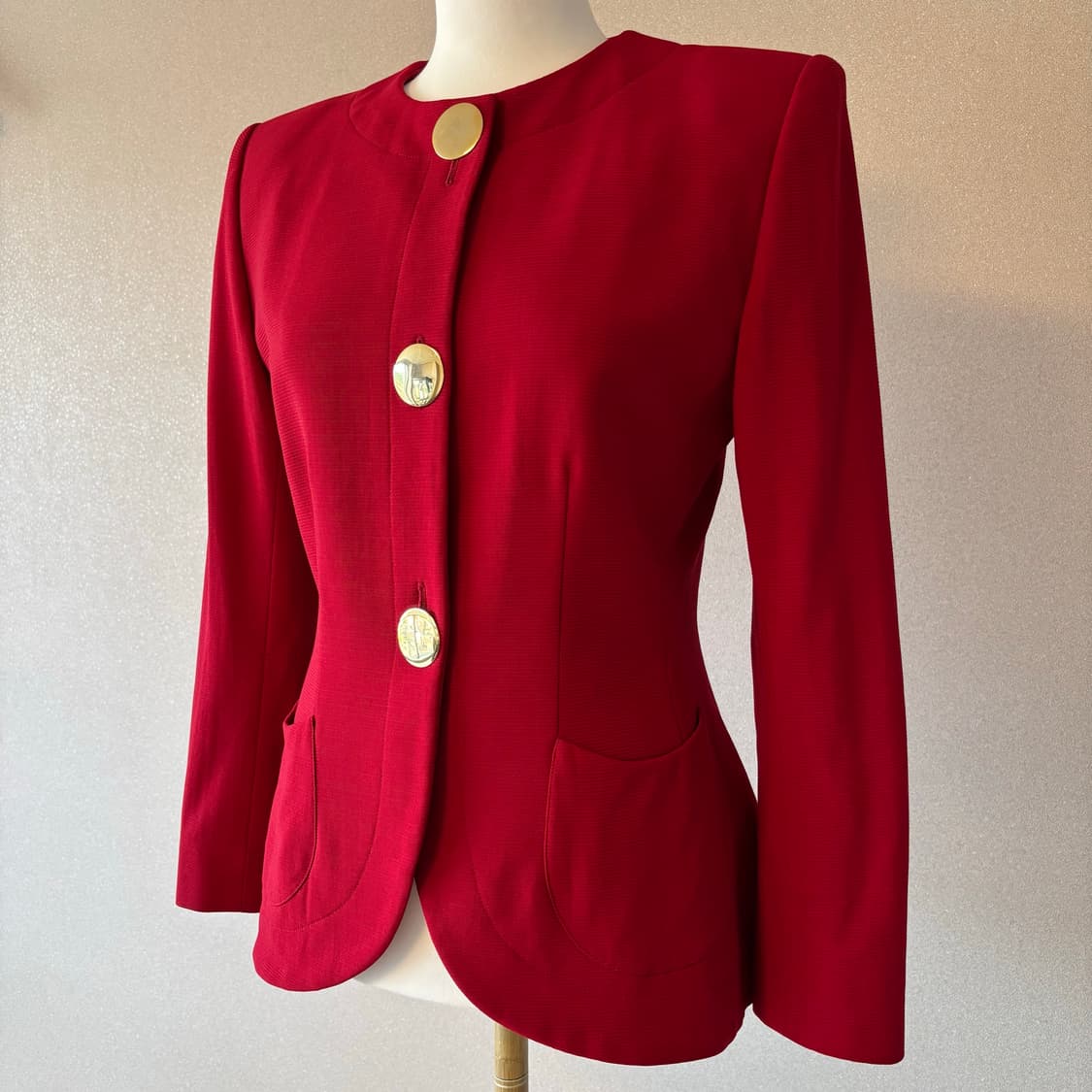 일본 Yve Saint Laurent 입생로랑 레드 자켓 상품이미지2