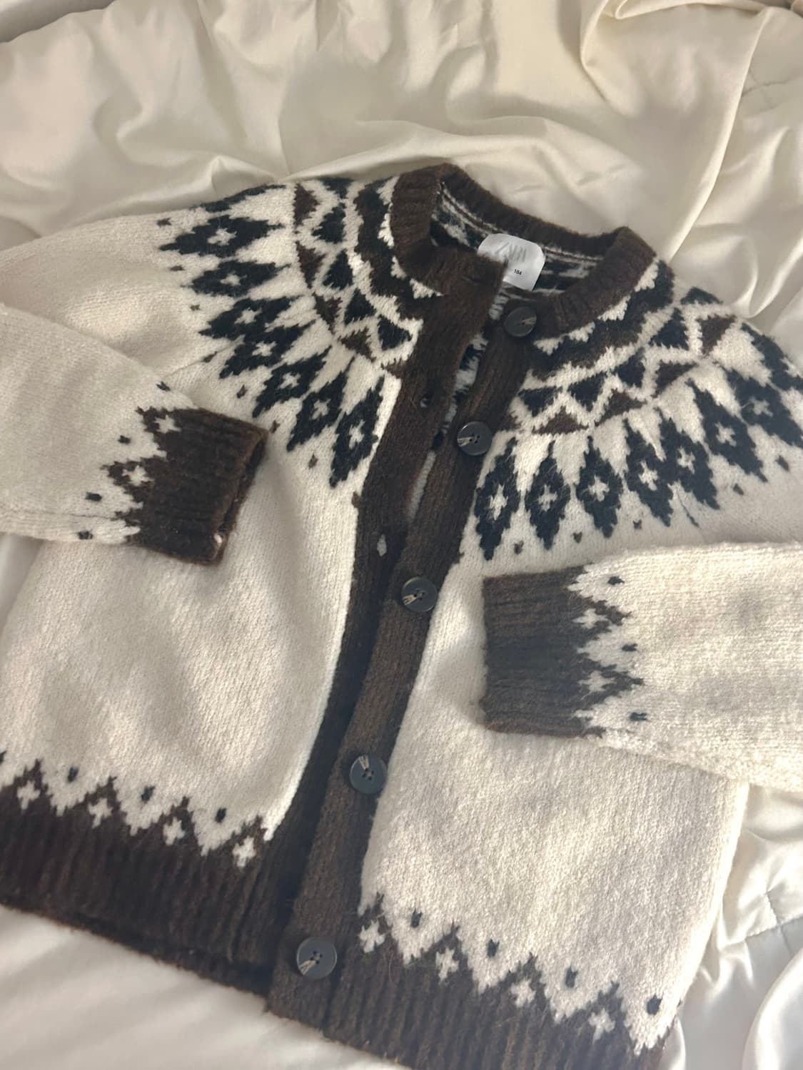 자라 자카드 노르딕 니트 가디건 상품이미지1