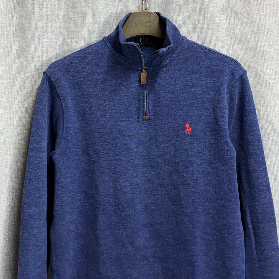 [M/P] 폴로 랄프로렌 블루 하프집업 반집업 니트 상품이미지3