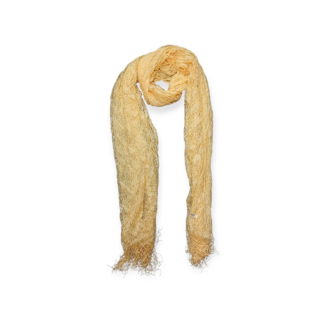 모리걸 엘로우 그물 망사 실크 스카프 상품이미지1