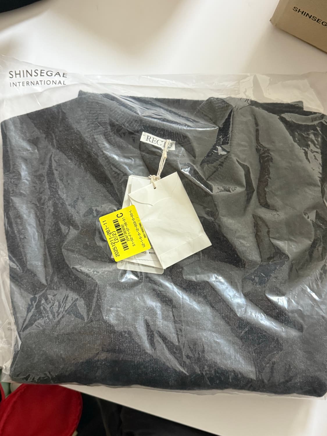 25fw렉토  남성 셔츠 커프스 디테일 니트 탑 L 상품이미지10