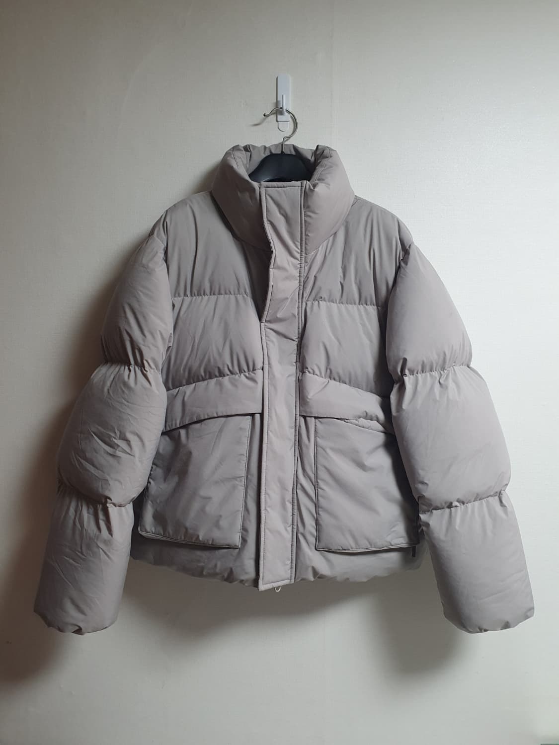 택포가 코드그라피 패딩 유틸리티 덕다운 숏패딩 S 상품이미지1