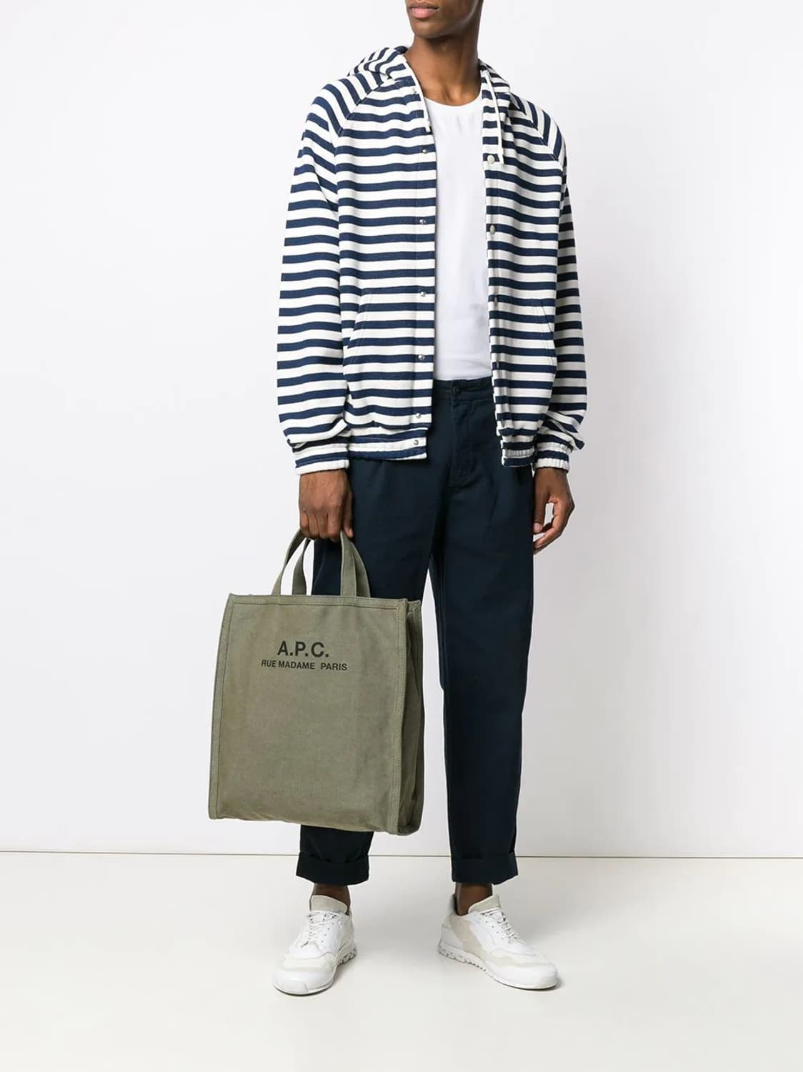 (새상품50%할인)APC 아페쎄 정품 리쿠퍼레이션 토트백 겸 숄더백 카키 상품이미지8