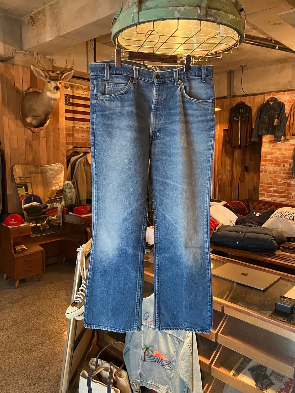 80s USA 빈티지 리바이스 517 부츠컷 데님 팬츠 상품이미지1