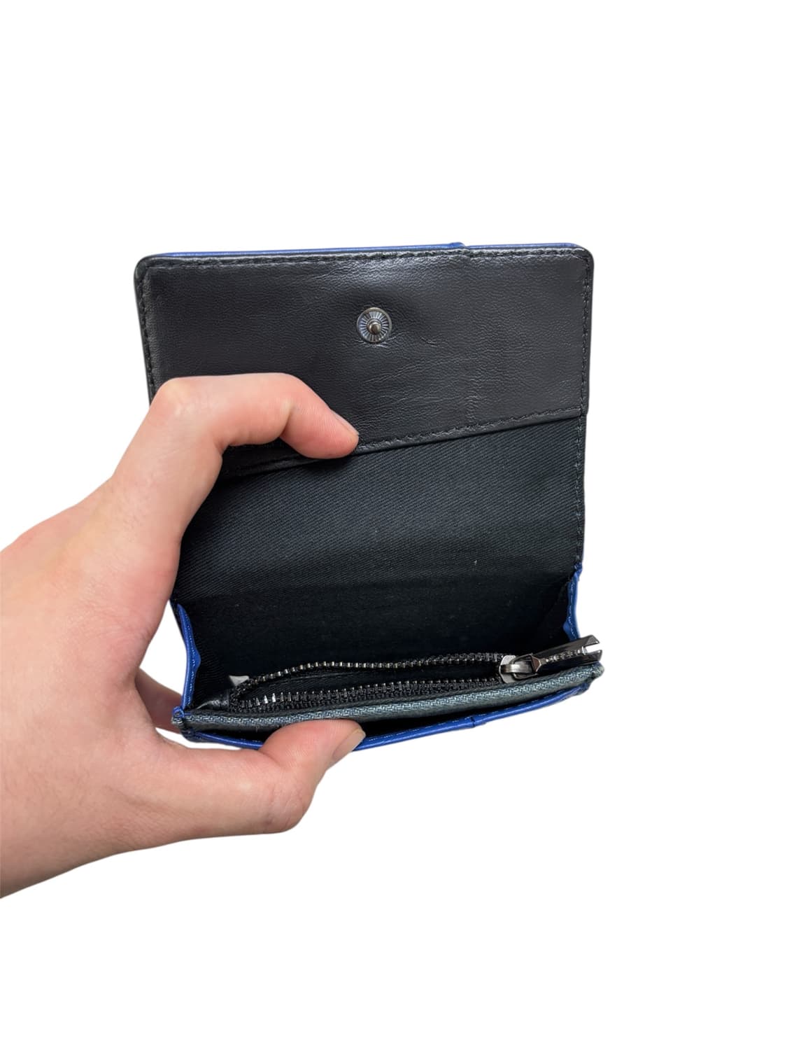 디젤 메탈로고 블루 미니 지갑      상품이미지6