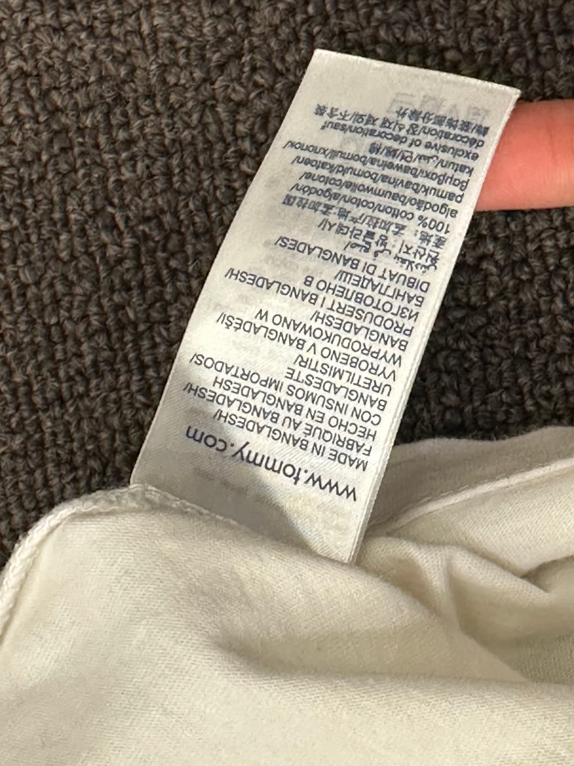 S)Tommy Jeans 빈티지 화이트 크루넥 긴팔 상품이미지6