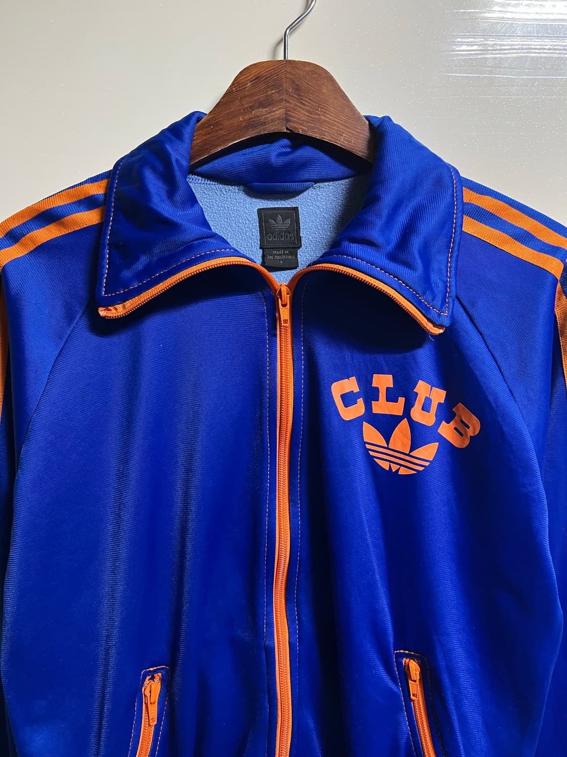 아디다스 클럽 트랙탑 블루 오렌지 상품이미지2