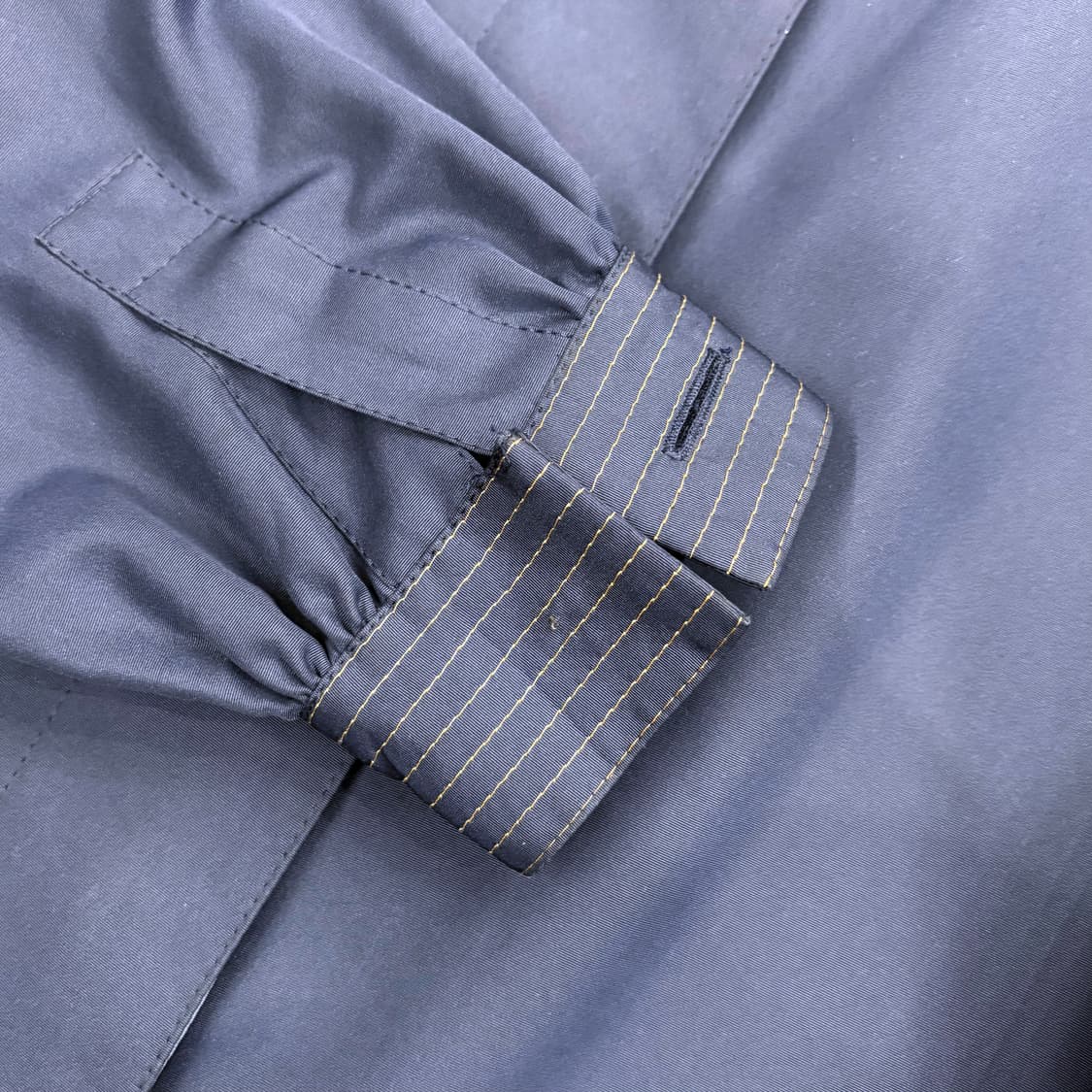 크리스찬 디올 프레타포르테 싱글 롱코트 숄더 퍼프 스티치 디테일 블루 상품이미지10