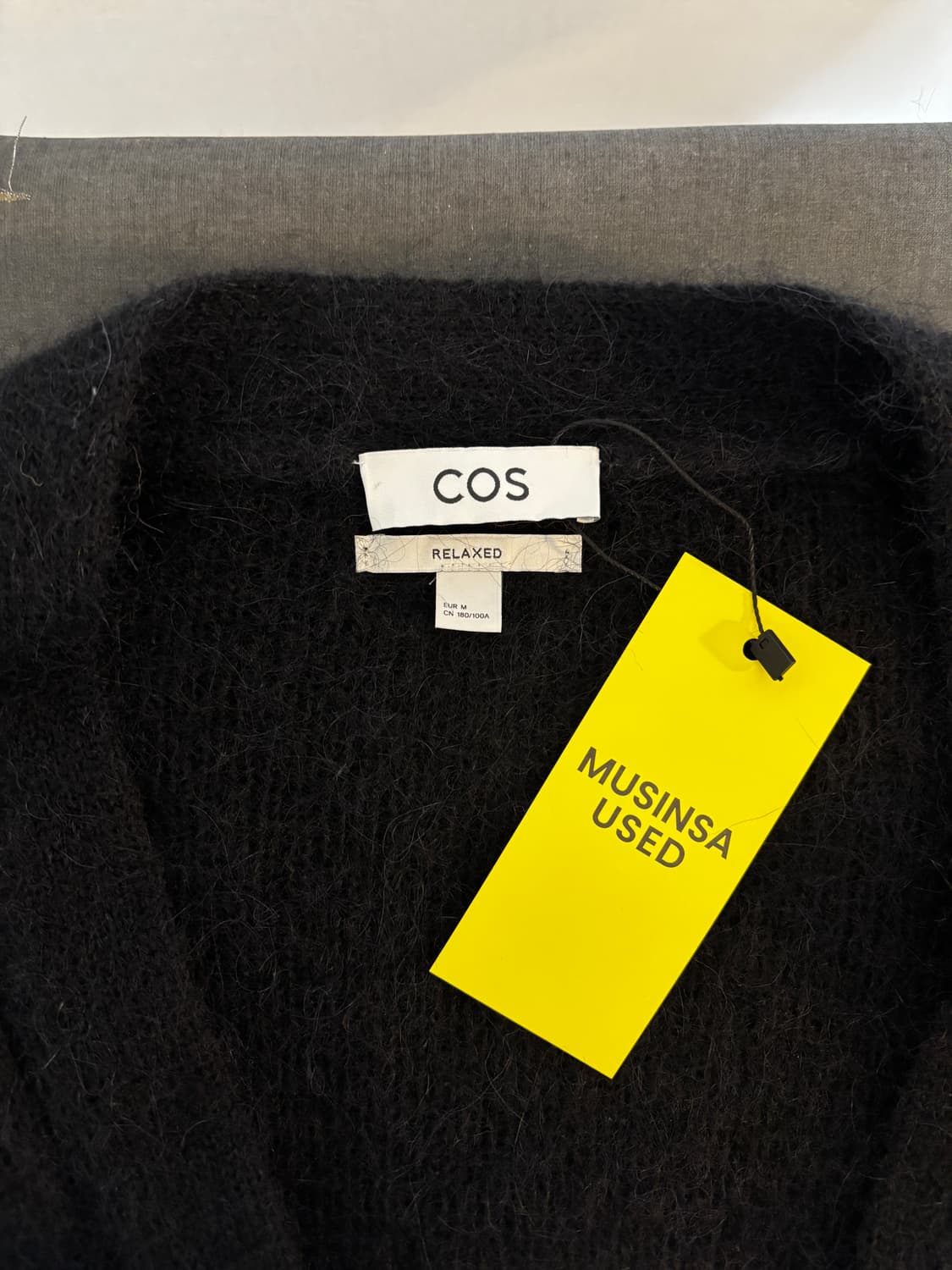 택포/S등급) COS 알파카 가디건 블랙 상품이미지3