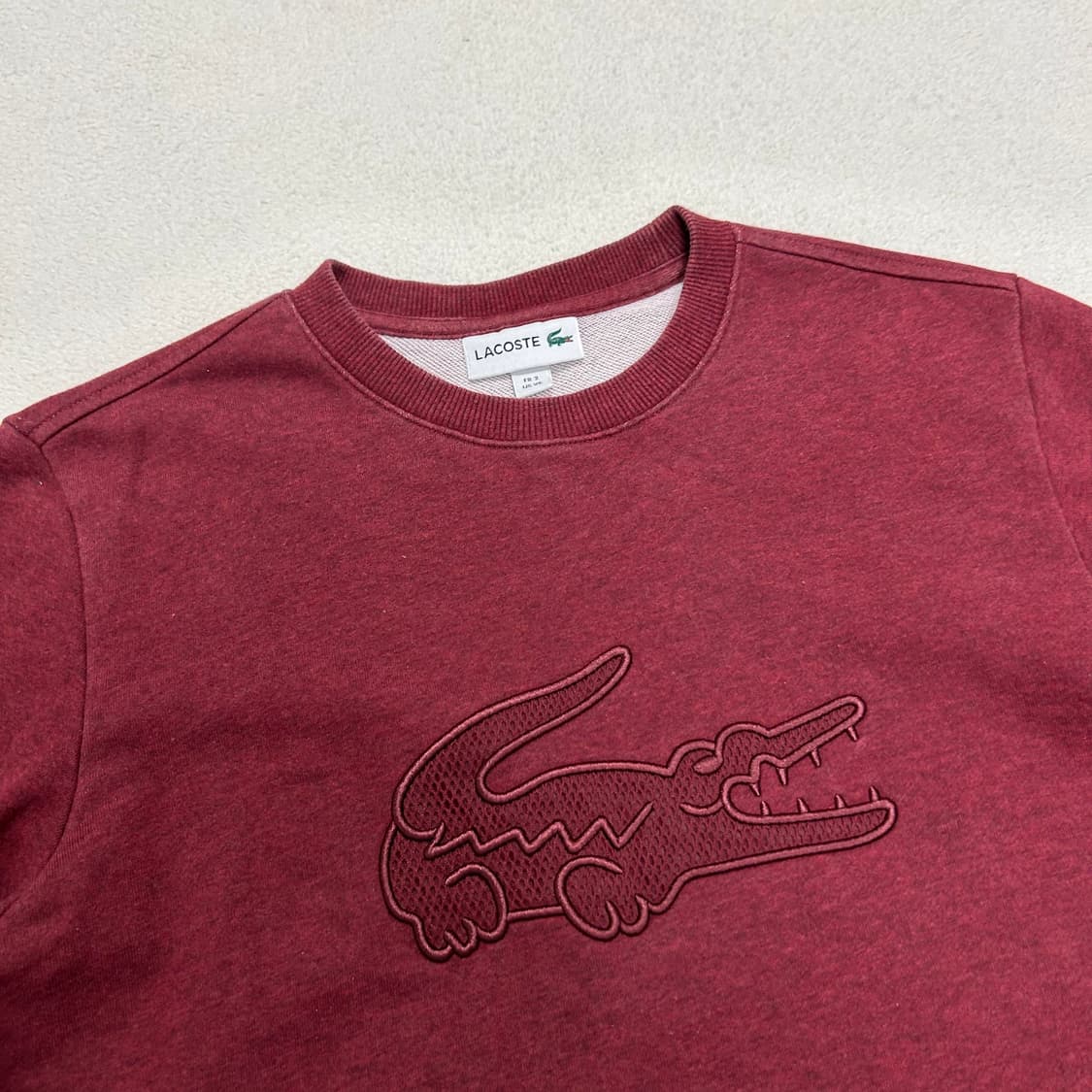 Lacoste burgundy sweatshirt 상품이미지5