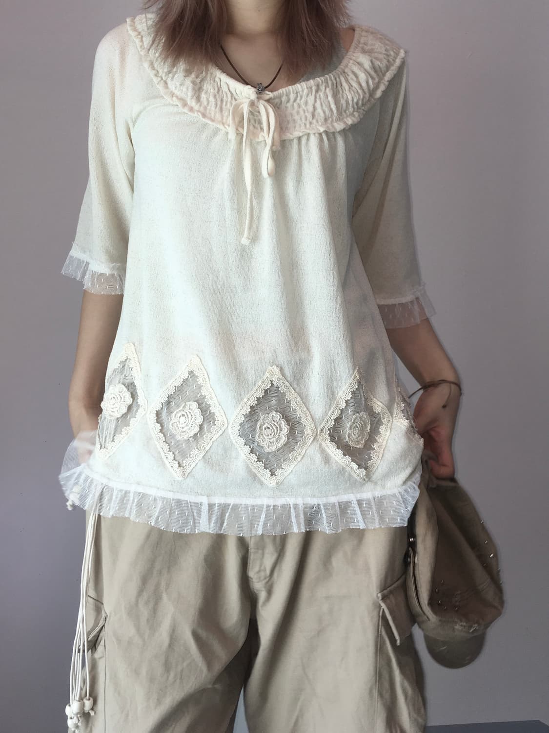 axes femme nerd lace knit 상품이미지4