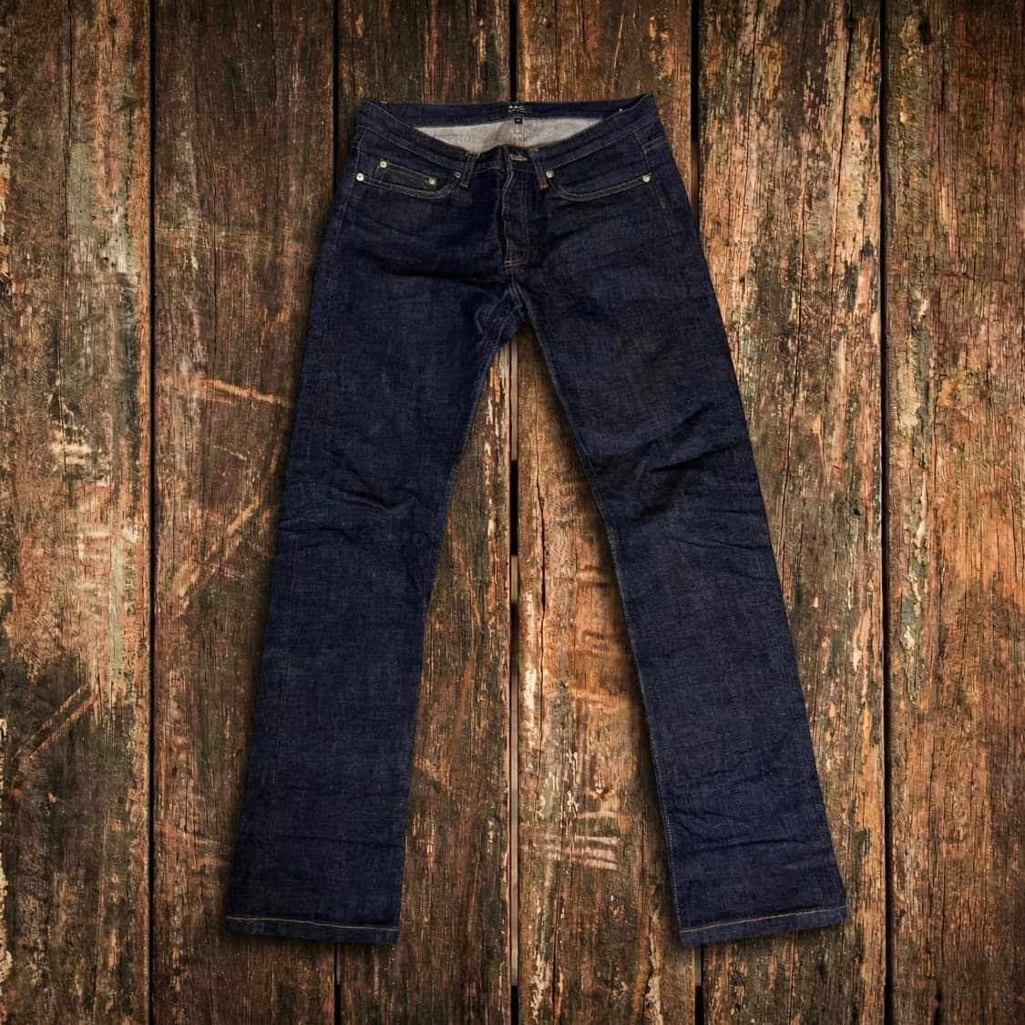 아페쎄 생지 데님 팬츠 새상품급 상품이미지1