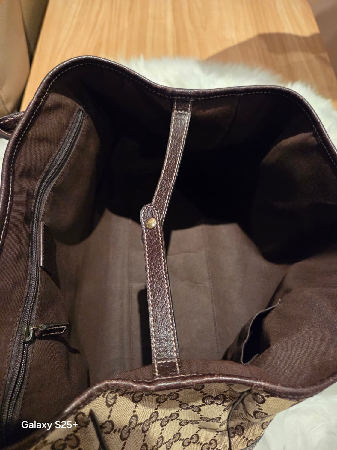 구찌 GG 로고 캔버스 자카드 토트백 상품이미지4