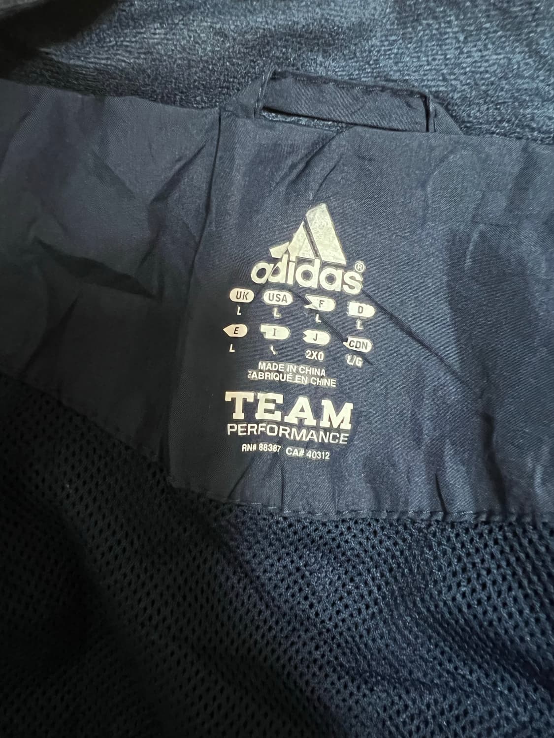 아디다스 네이비 바람막이 L 상품이미지3