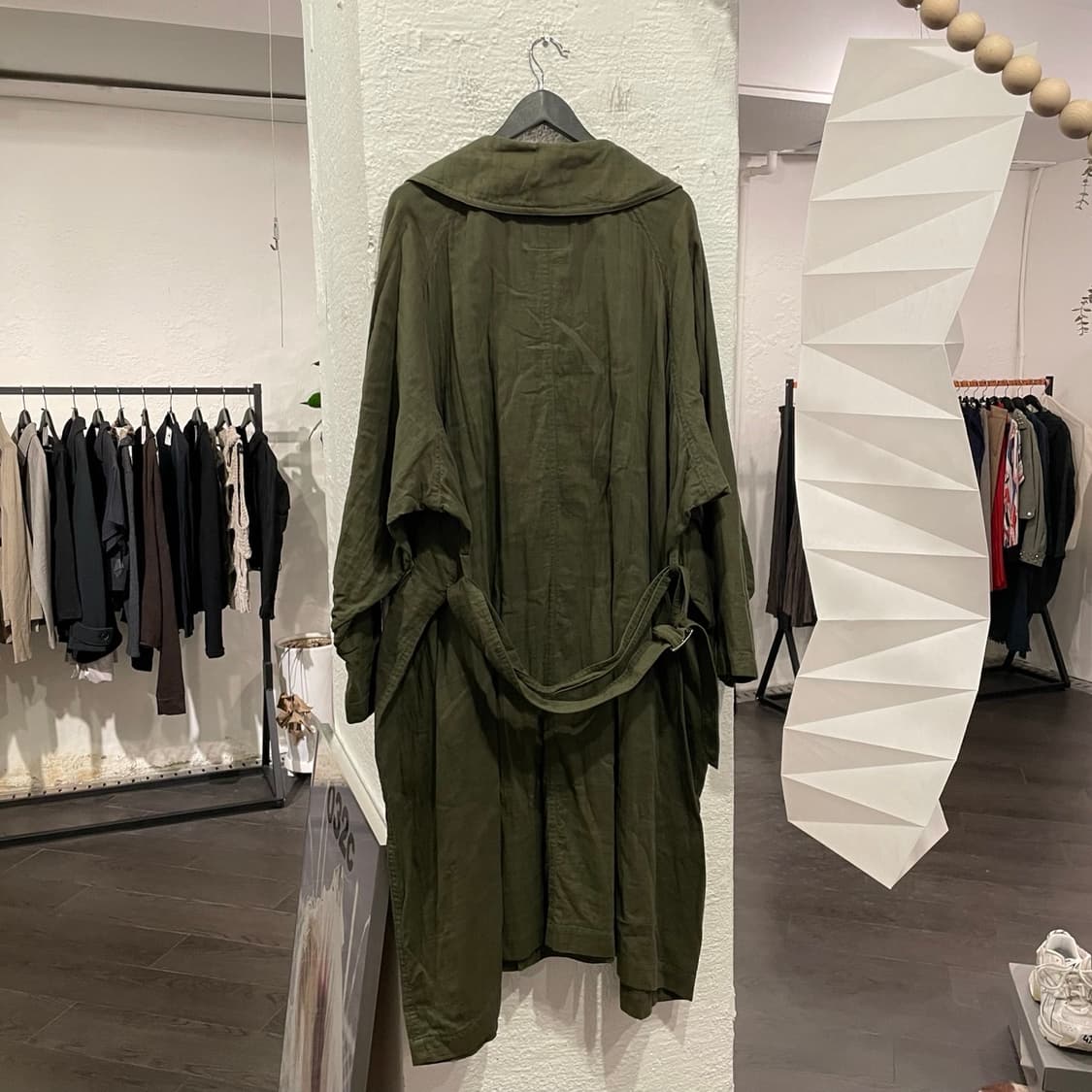 요지야마모토 오버사이즈 벨티드 트렌치 코트 상품이미지4