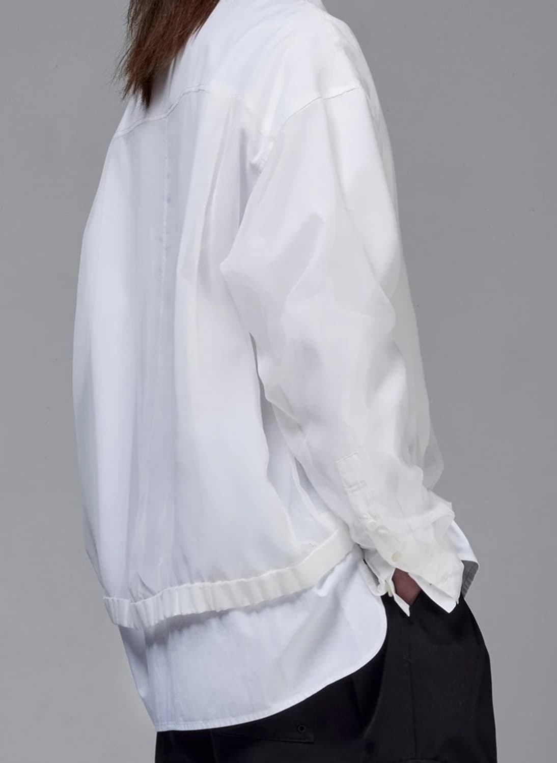 송지오 베일드 레이어드 셔츠 100 새제품 오버핏 상품이미지9