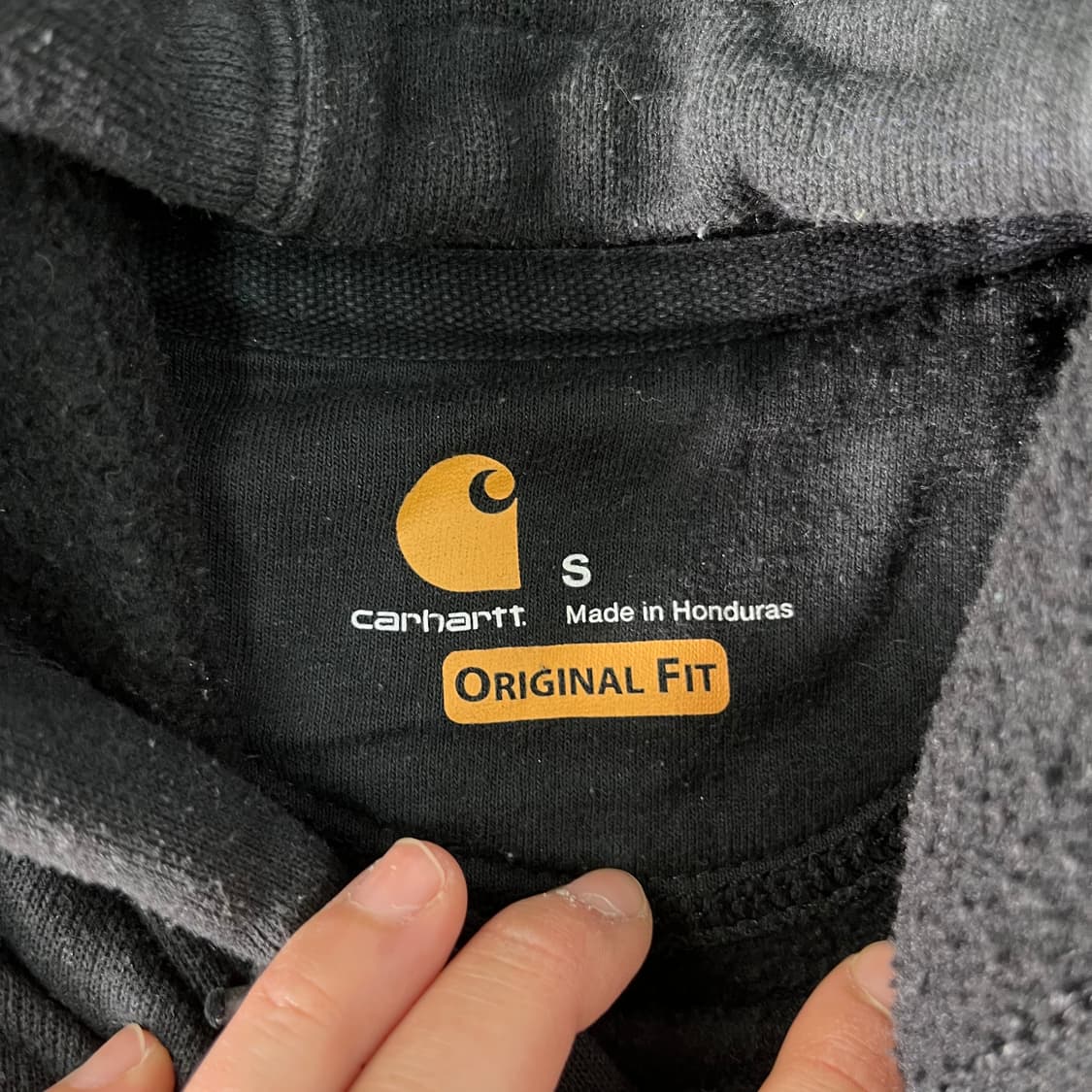 100 칼하트 사이드라인 블랙 후드티 상품이미지2