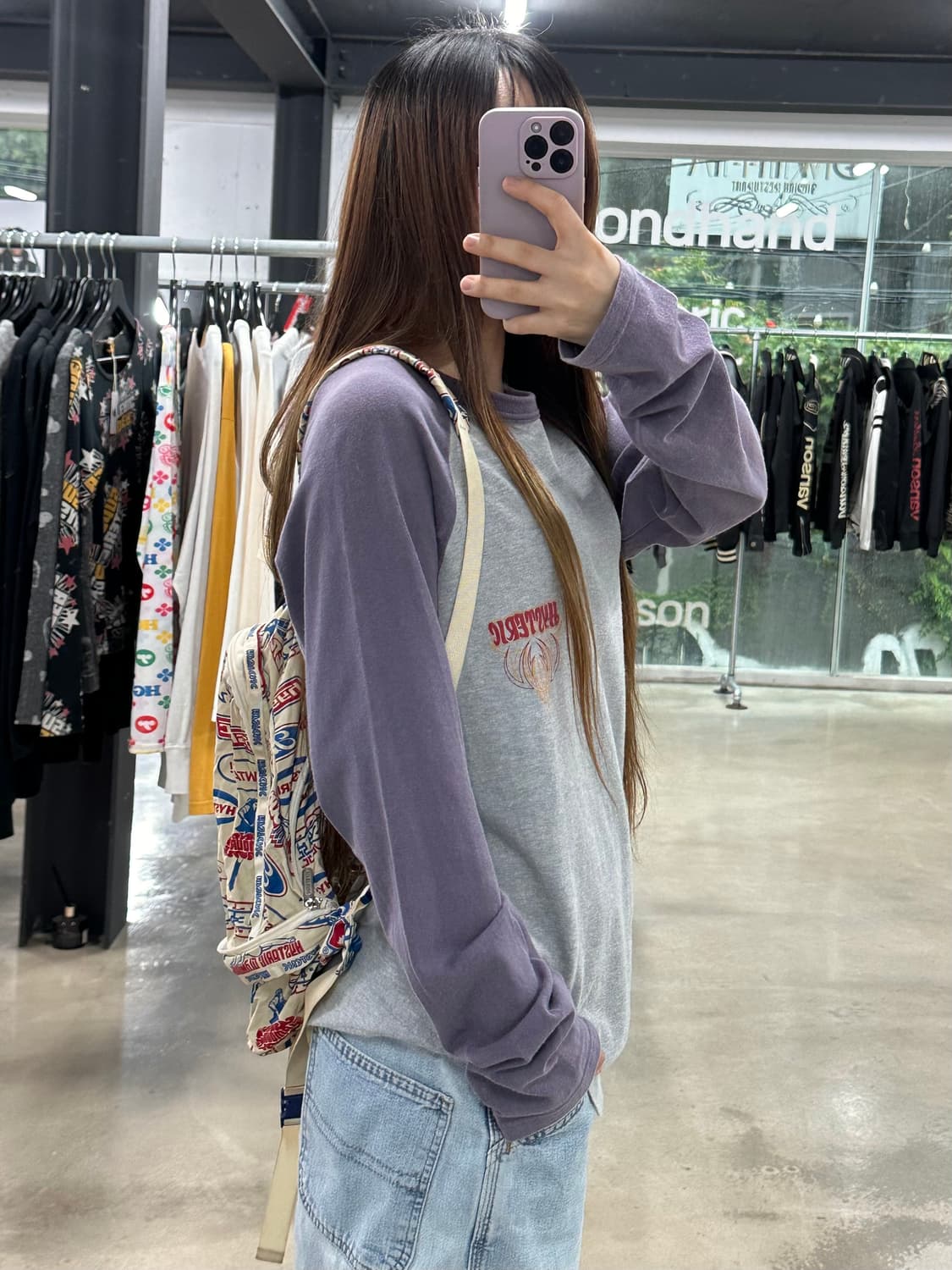 히스테릭글래머 래글런 롱슬리브긴팔티셔츠 상품이미지3