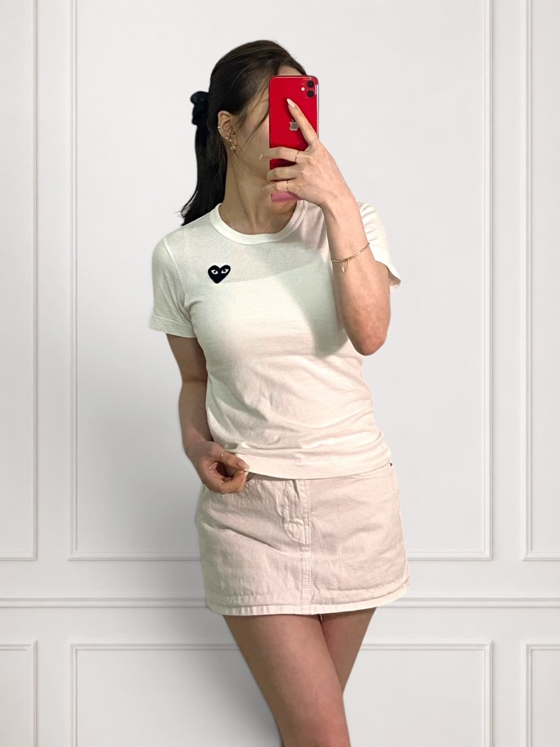 꼼데가르송 블랙와펜 라운드티 상품이미지3