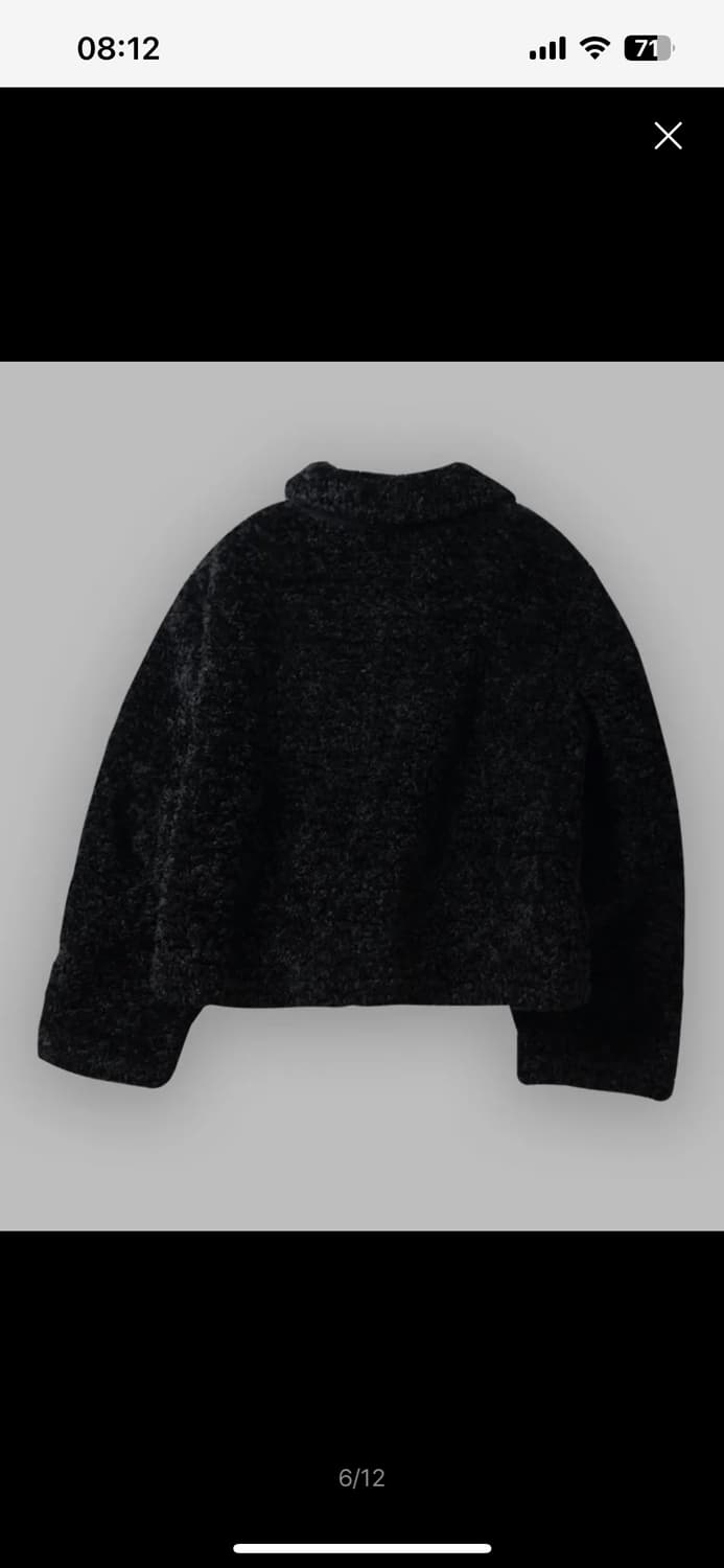 썸플레이스 퍼 플리스 숏 무스탕 자켓 점퍼 [블랙] 상품이미지2