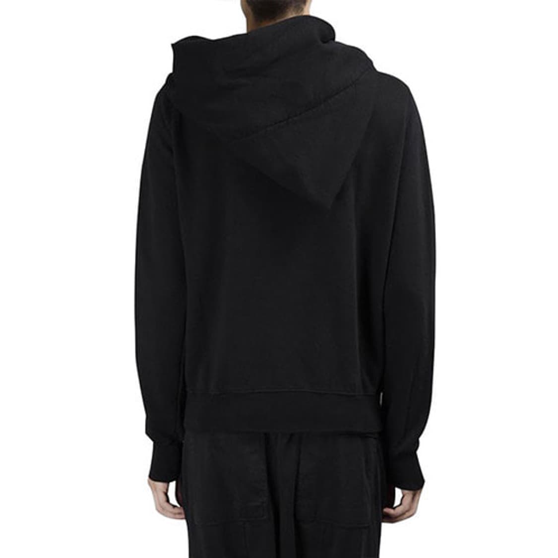 릭오웬스 17FW 다크쉐도우 마운틴 사선 후드 집업 블랙 상품이미지2
