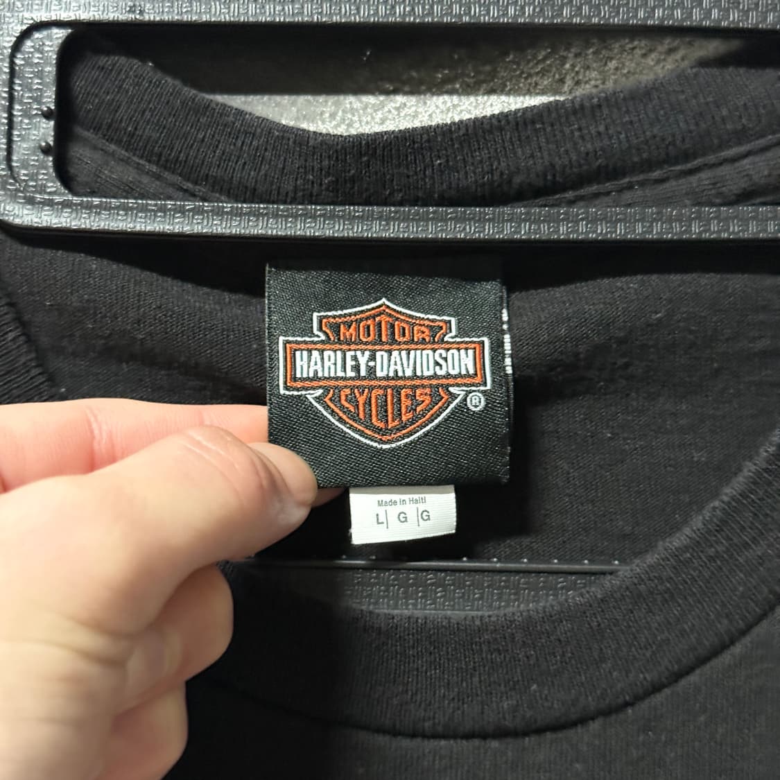 할리데이비슨 USA 라스베가스 빅 프린팅 반팔 티셔츠 상품이미지4