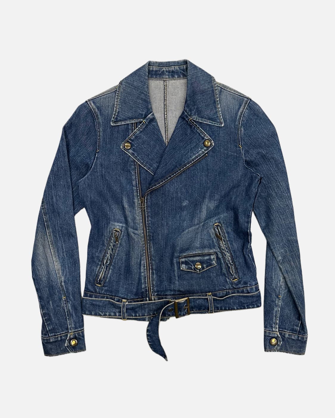 belted denim rider jacket 상품이미지1