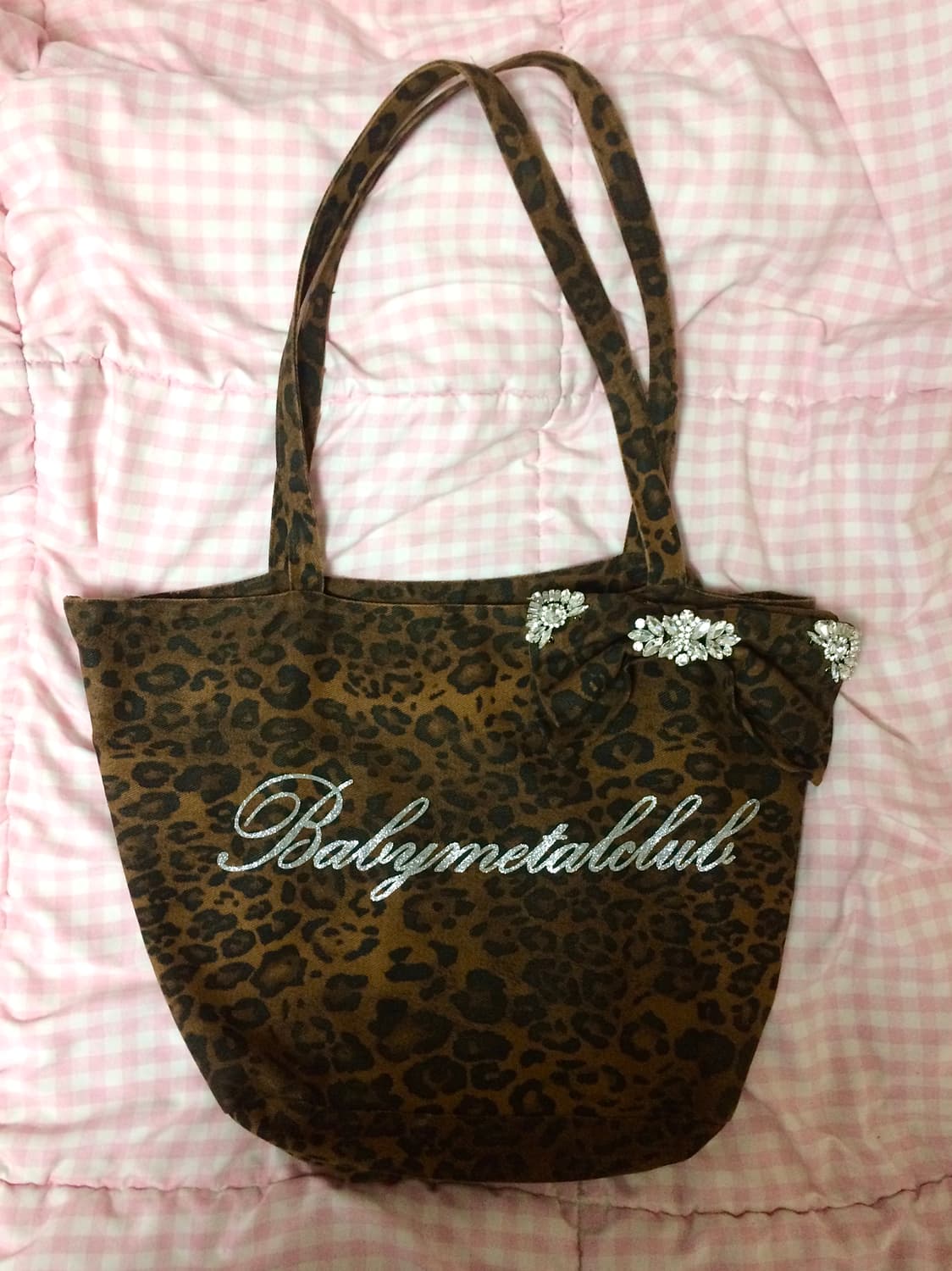 베이비메탈클럽 쥬얼 레오파드 리본 백 베메클 상품이미지1