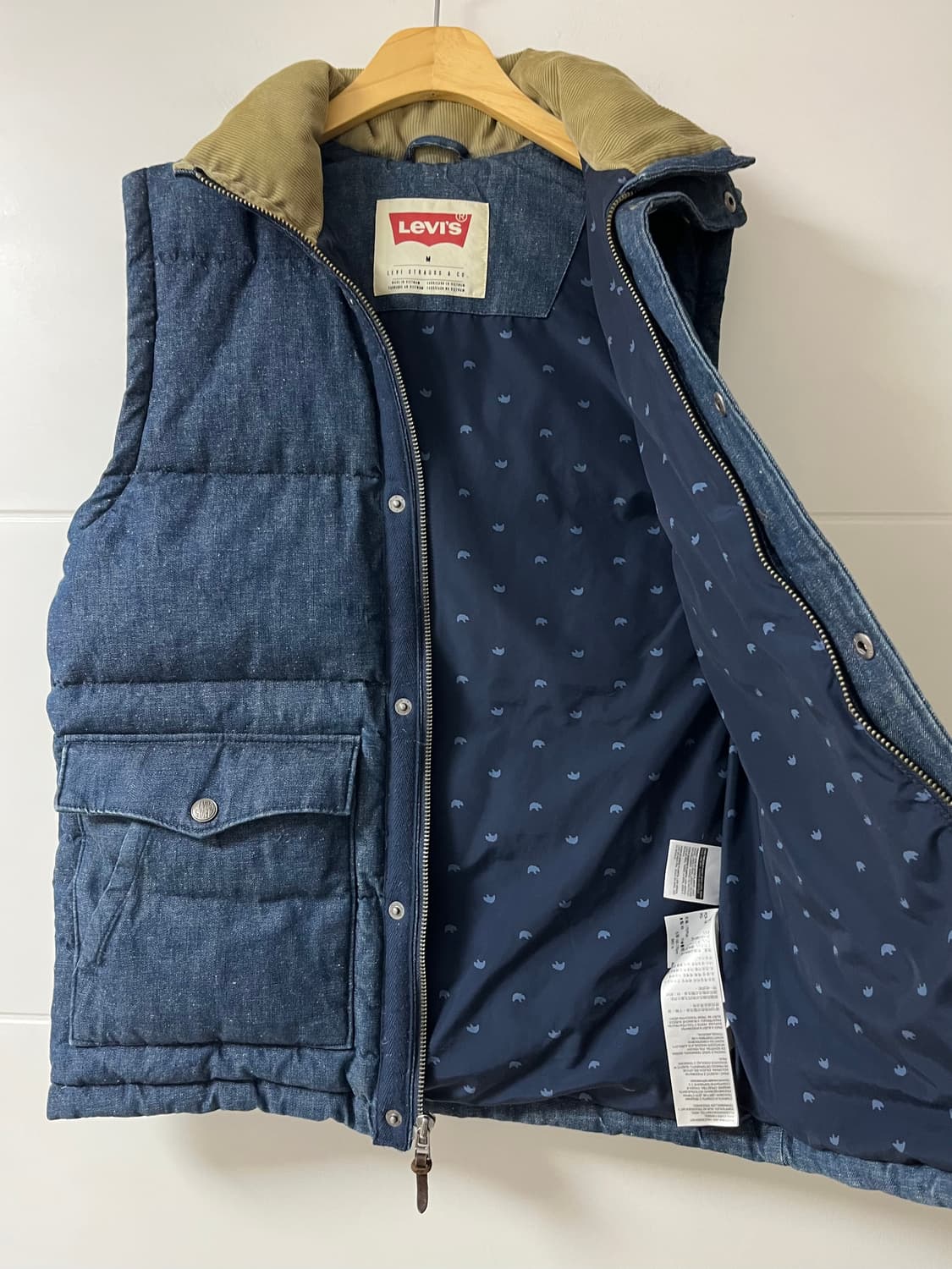 리바이스 다운 패딩 조끼 상품이미지4