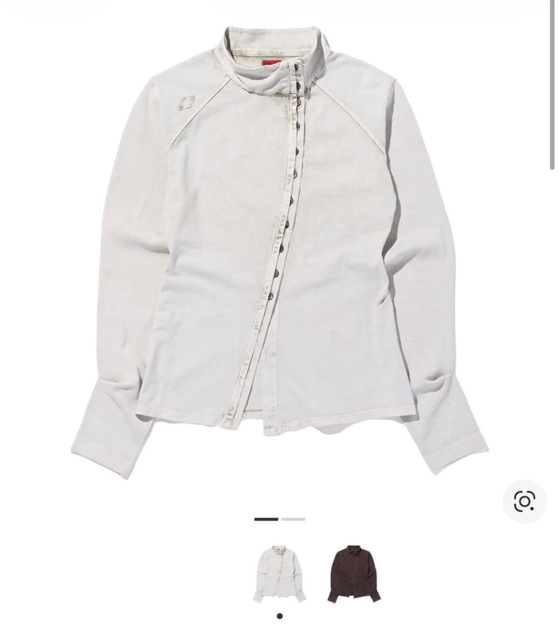 미스치프 워시드 저지 셔츠 라이트베이지 S 상품이미지1