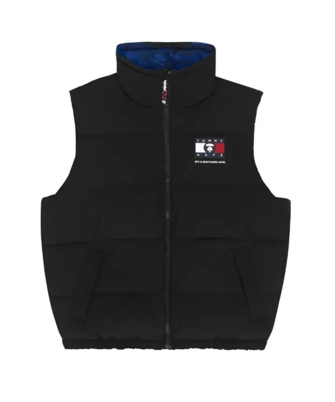 에이프(베이프) x 타미 콜라보 리버시블 패딩조끼 상품이미지1