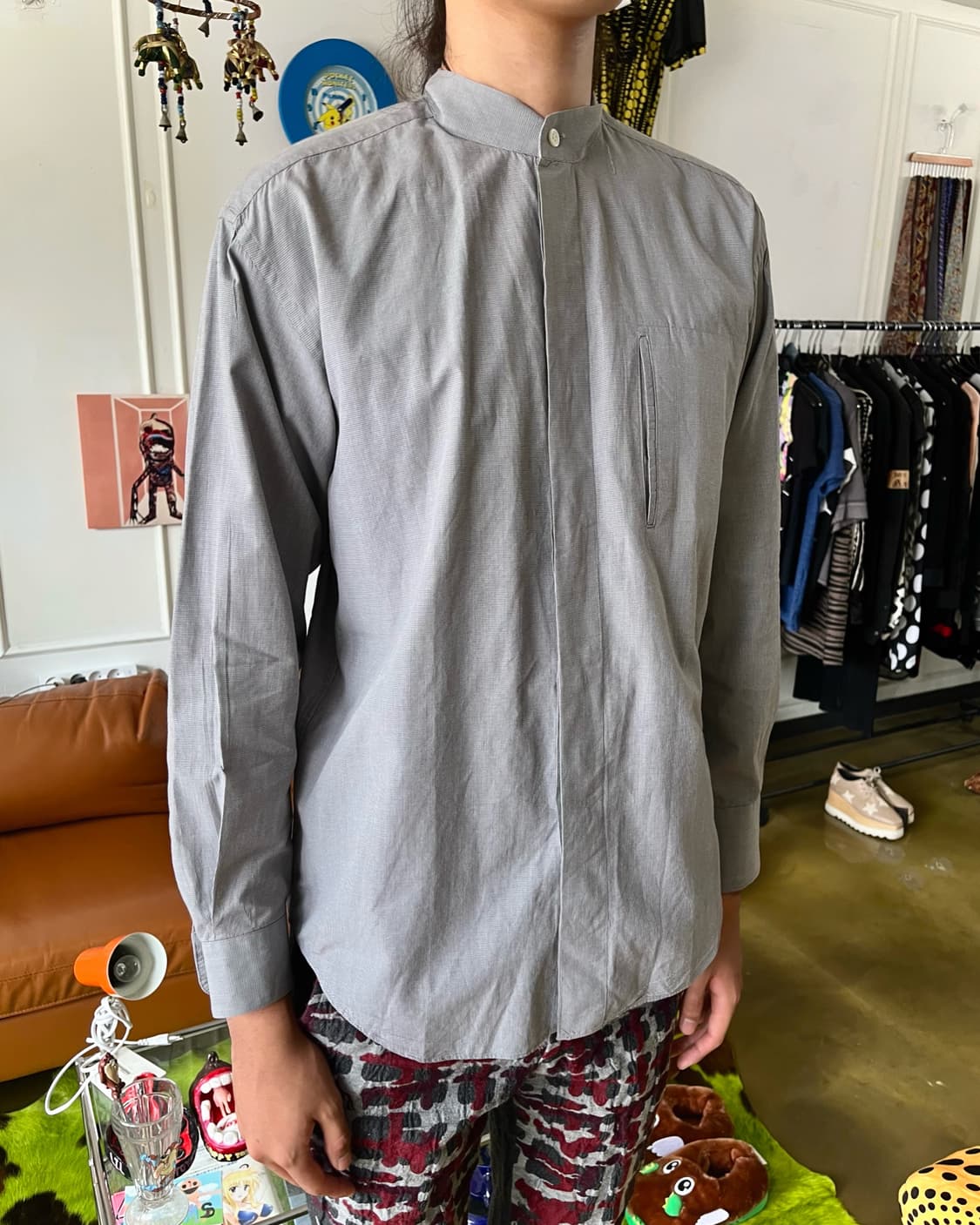 1980s ISSEY MIYAKE Old M.D.S Solid Shirt 상품이미지2