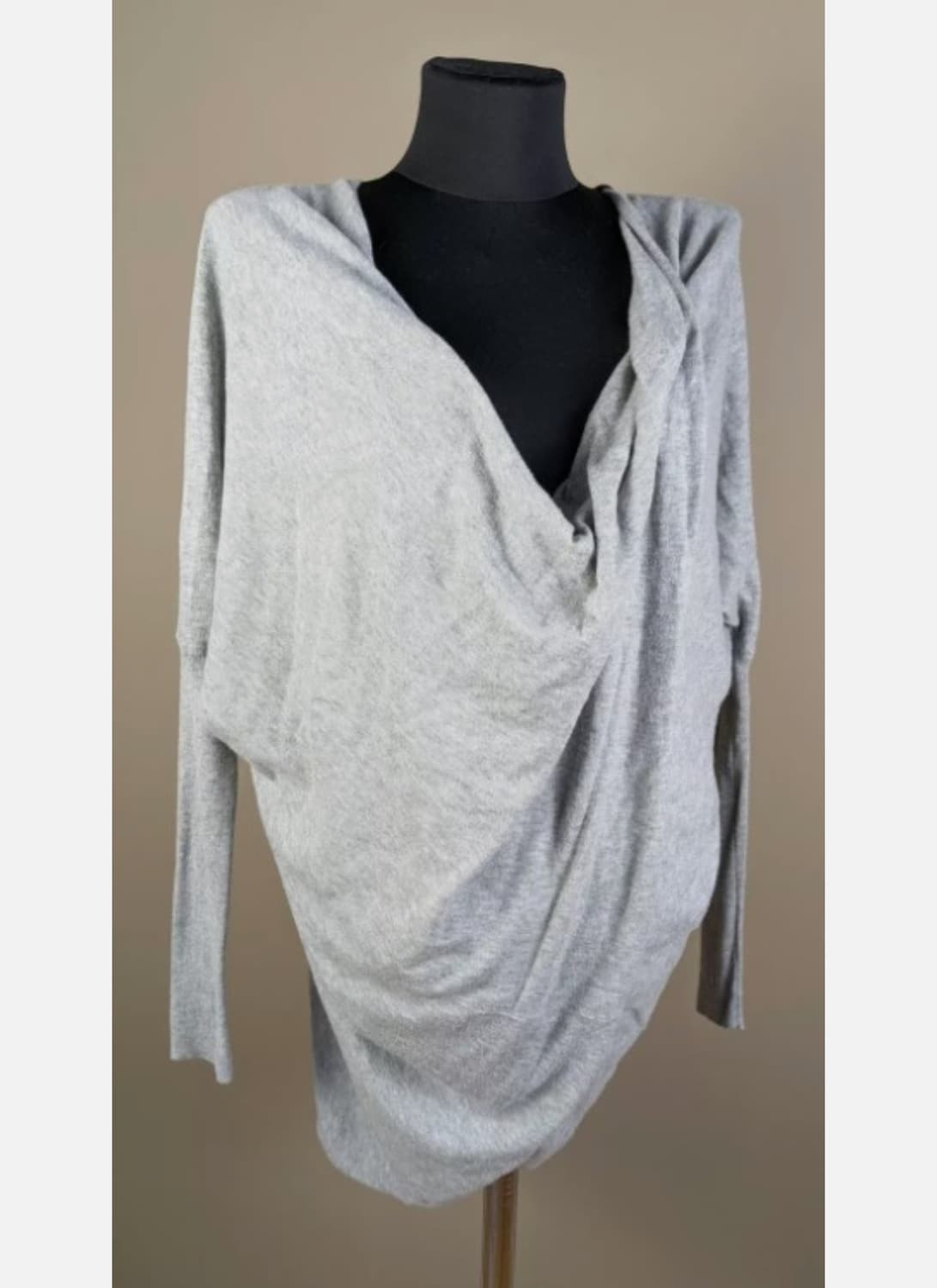 올세인츠 드레이프 스웨터 드레스 그레이 판매 상품이미지1