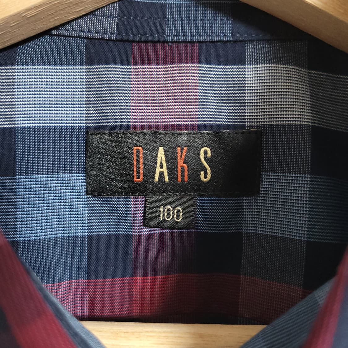 (100) DAKS 닥스 체크 긴팔 셔츠 남방 상품이미지3