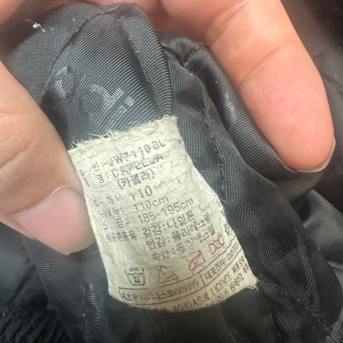 아디다스 올드스쿨 퍼포먼스로고 블랙후드점퍼 110 상품이미지5