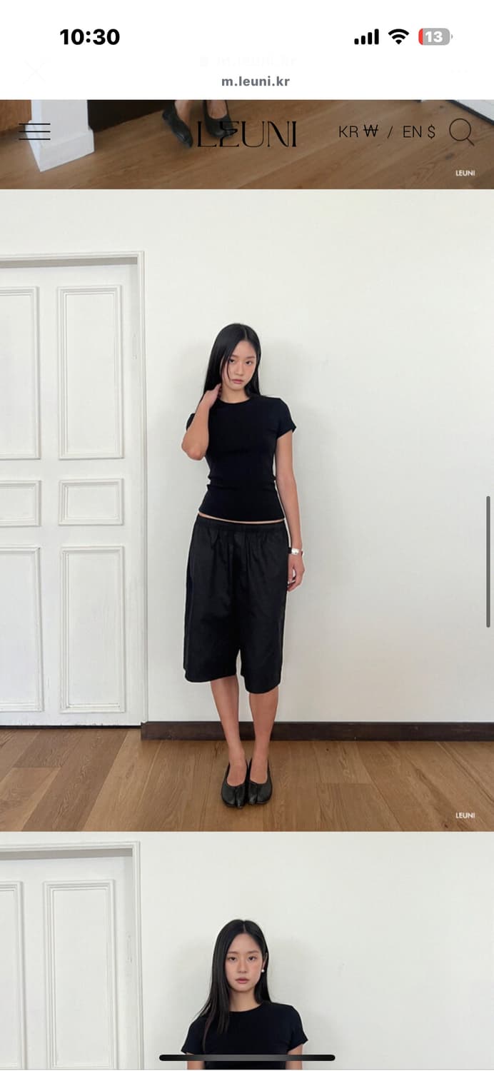 Dally Slim Hug Top_Black 상품이미지4