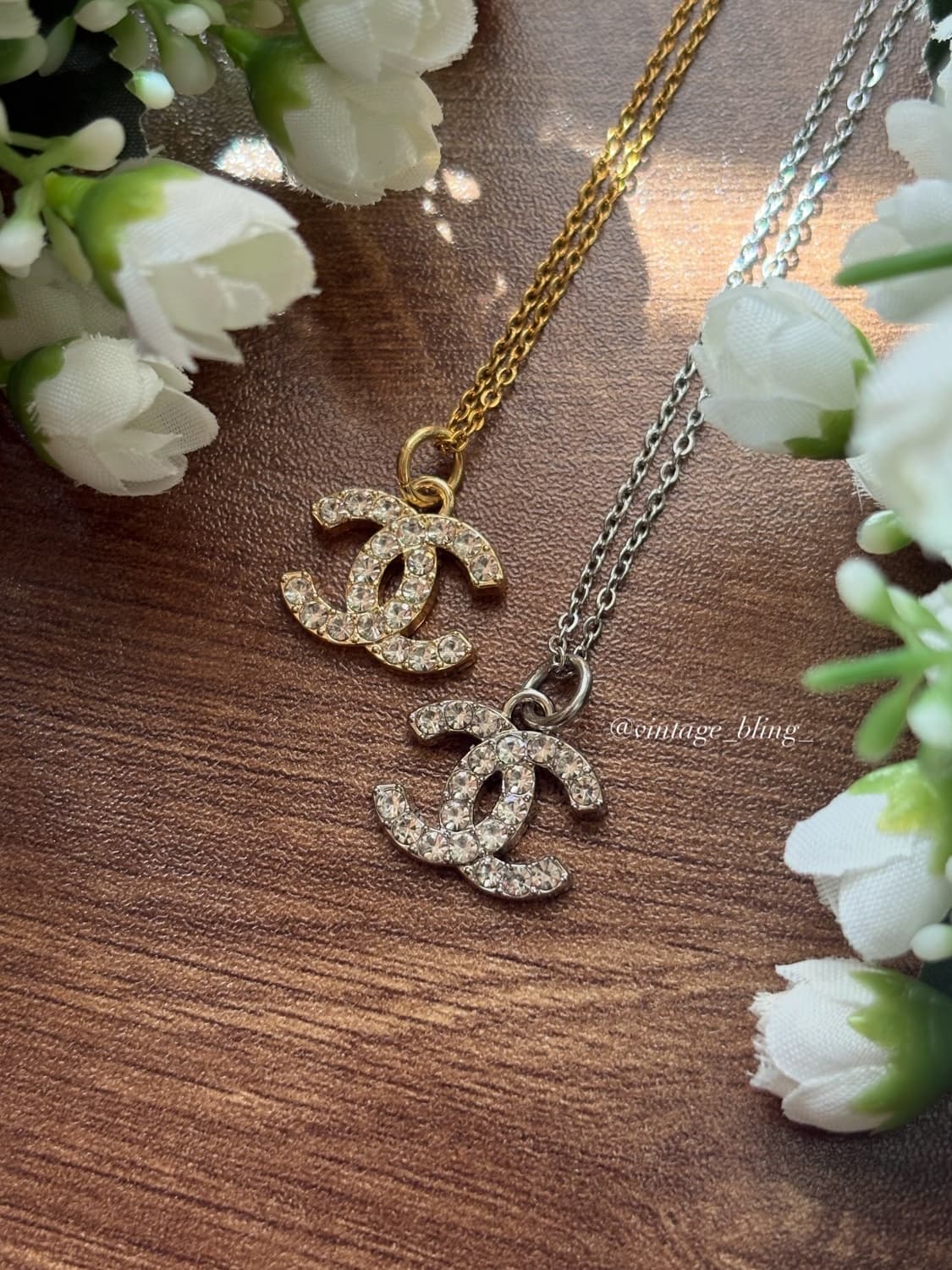 샤넬 풀스톤 로고 목걸이 상품이미지1