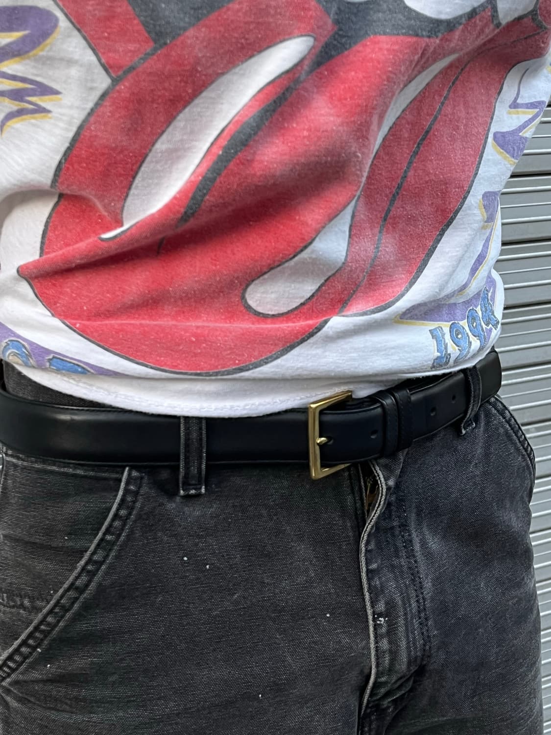 00s Old Coach Leather Brass Belt 상품이미지5