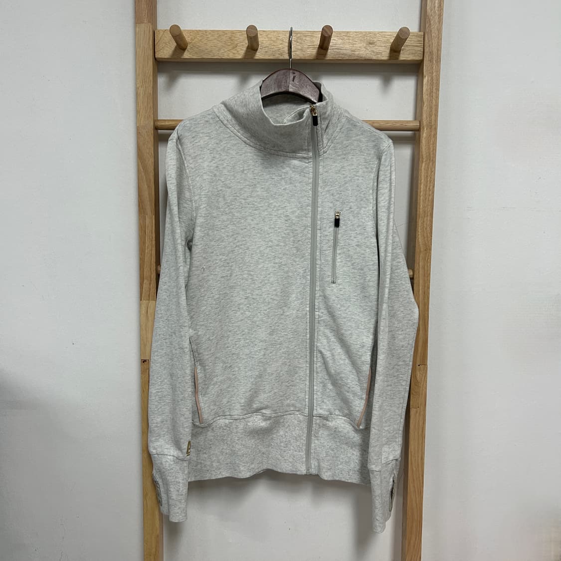 아베크롬비 사선지퍼 코튼 집업 그레이 상품이미지3