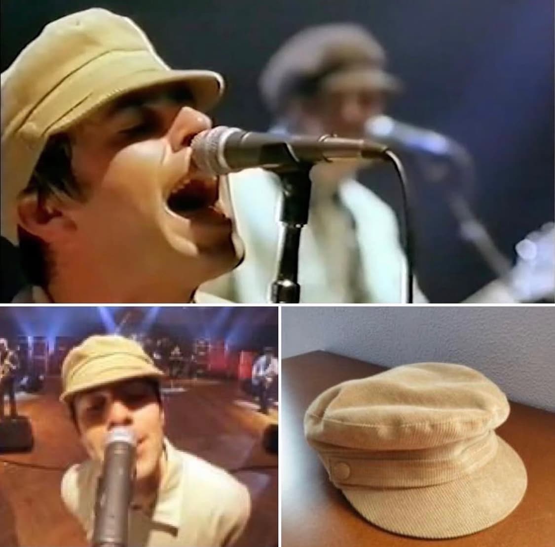 1996년 캉골 베이지 코듀로이 레논모자 - 레어템 상품이미지1